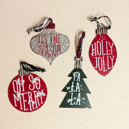 Rustic Tin Ornament