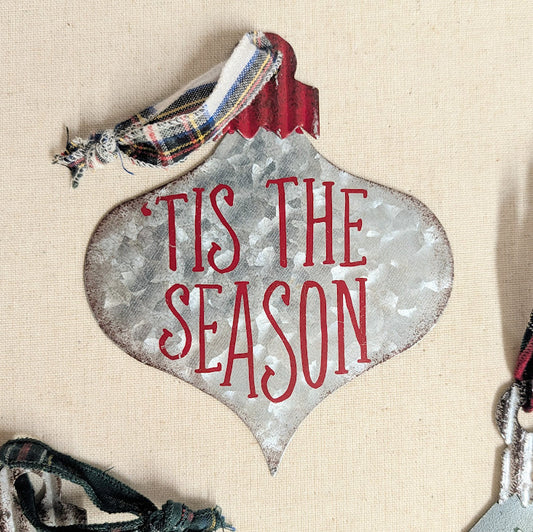 Rustic Tin Ornament