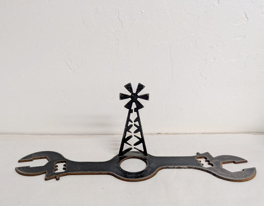Windmill Crescent Wrench Wine Glass Holder