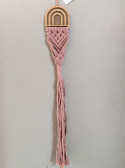 Rattan Air Plant Hangers Blush