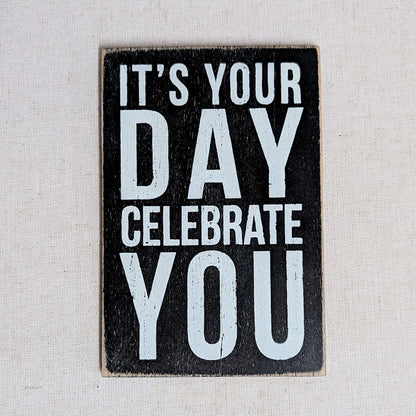 Wooden Postcard - "It's Your Day"