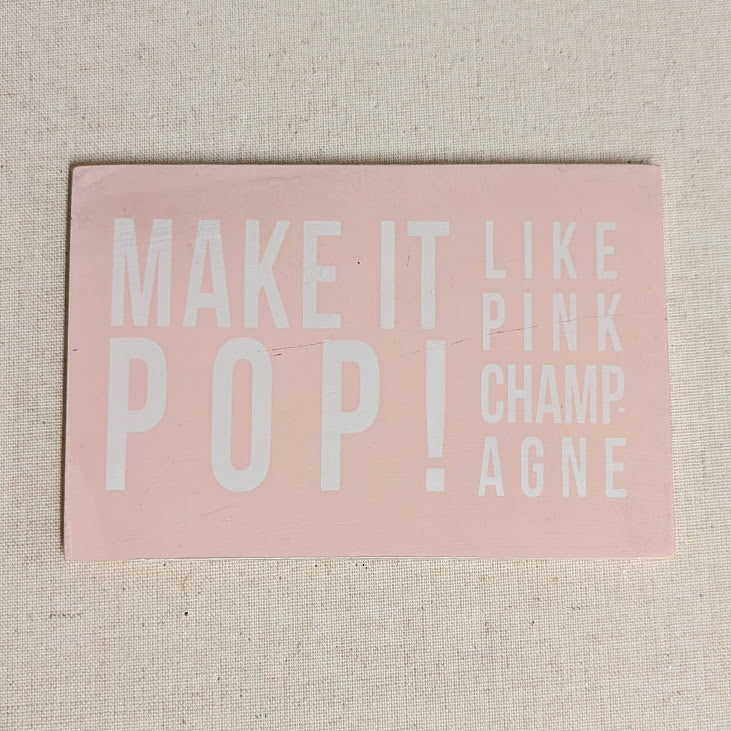 Wooden Postcard - "Make It Pop!"