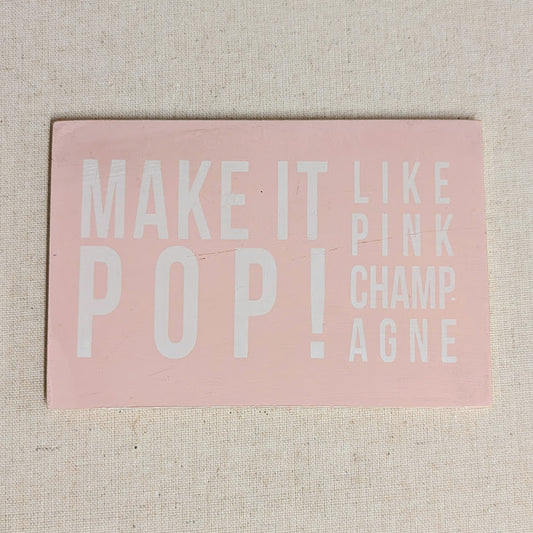 Wooden Postcard - "Make It Pop!"