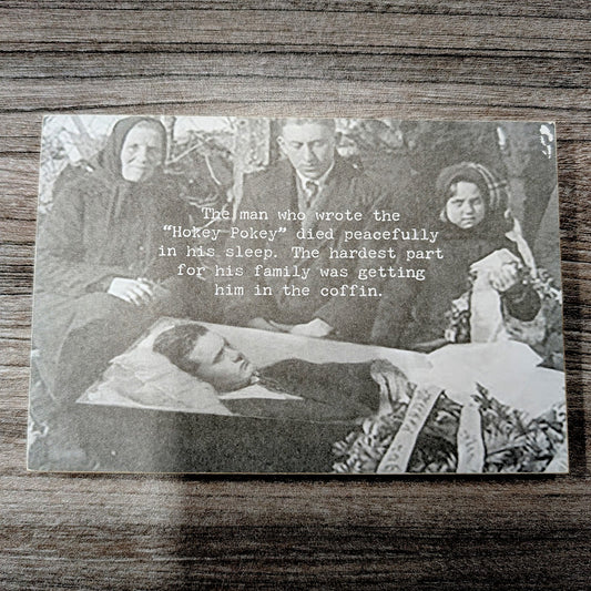 Wooden Postcard - "Hokey Pokey"