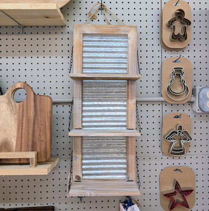 Metal 3-Tier Wall Shelf