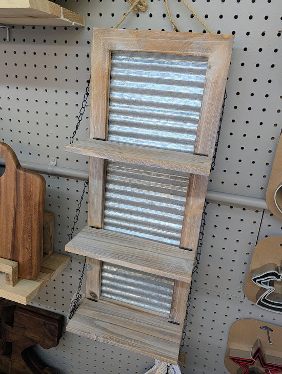 Metal 3-Tier Wall Shelf