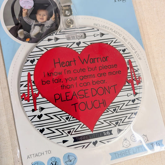 Heart Warrior Car Seat & Stroller Tag