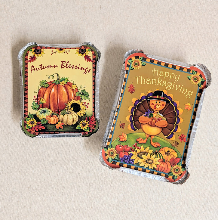 2pc Mini Thanksgiving Food Storage Containers
