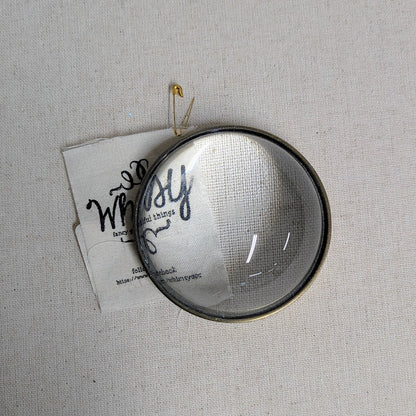 Glass Paper Weight/Magnifying Glass