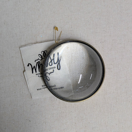 Glass Paper Weight/Magnifying Glass