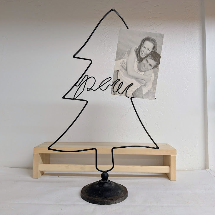 Wire Tree-Shaped Card/Photo Holder