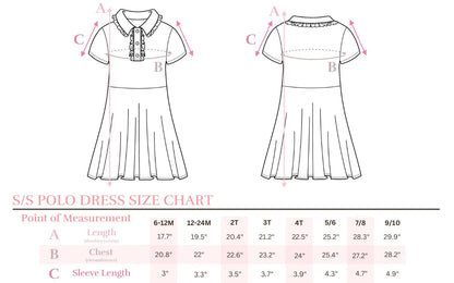 Birdies & Bows S/S Polo Dress