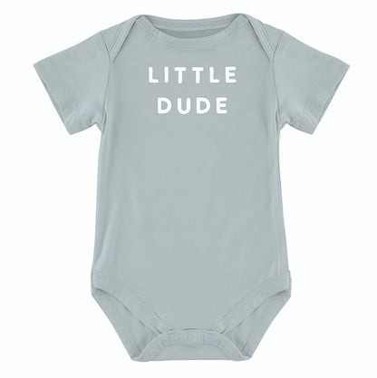 Little Dude Short Sleeve Snapshirt
