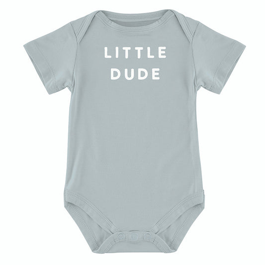 Little Dude Short Sleeve Snapshirt