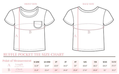 Bubblegum Pink Ruffle Pocket Tee