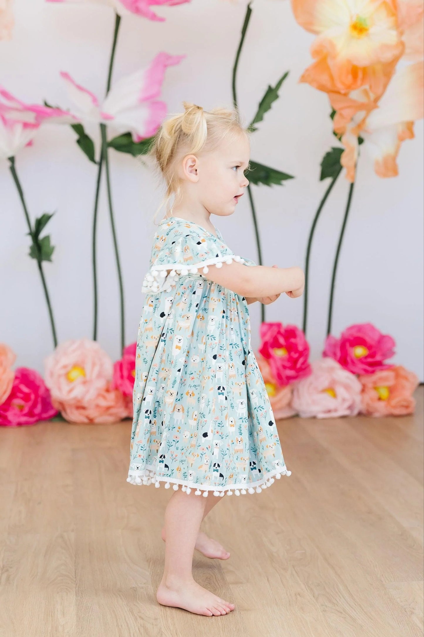 Furry Friends Pom Dress