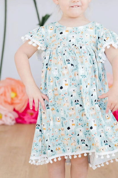 Furry Friends Pom Dress