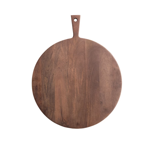 Mango Wood Cheese/Cutting Board w/ Handle