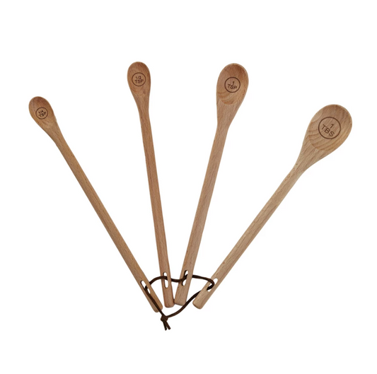 Beechwood Measuring Spoon Set
