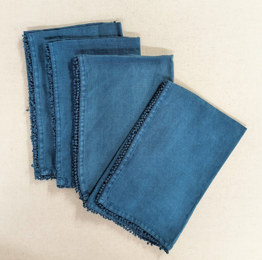 Blue Square Napkin Set