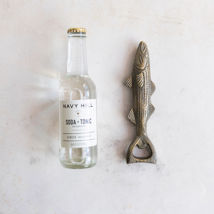 Cast Aluminum Fish Shaped Bottle Opener