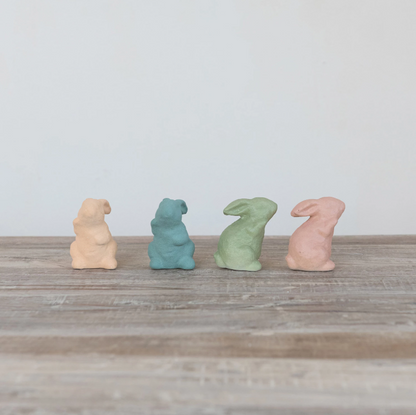 Stoneware Rabbit, Matte Finish, 4 Colors