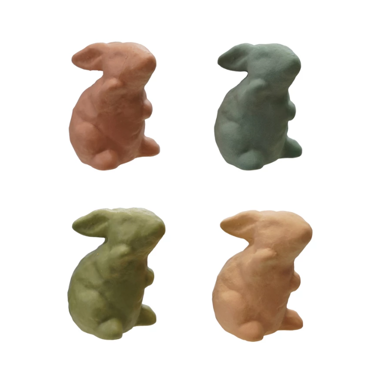 Stoneware Rabbit, Matte Finish, 4 Colors