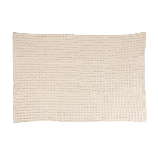 Creme Waffle Weave Tea Towel