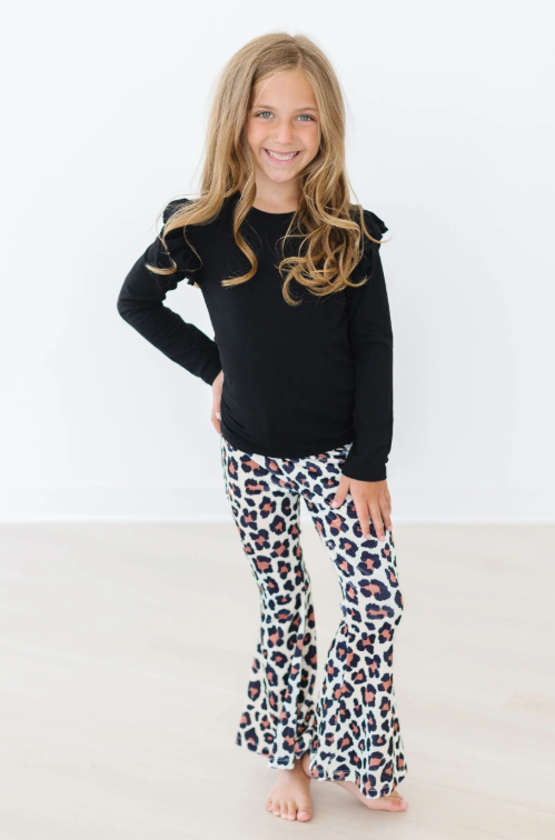 Wild One Velvet Bell Bottom Leggings