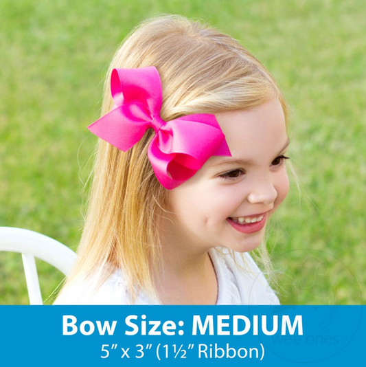 Medium Cream Sherpa Bow w/ Tail