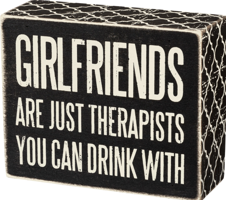 Girlfriends Box Sign