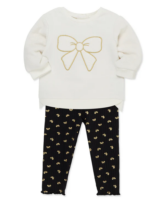 2pc Bow Sweatshirt Set