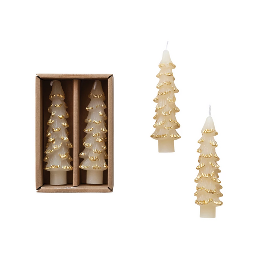 Unscented Tree Shaped Taper Candles