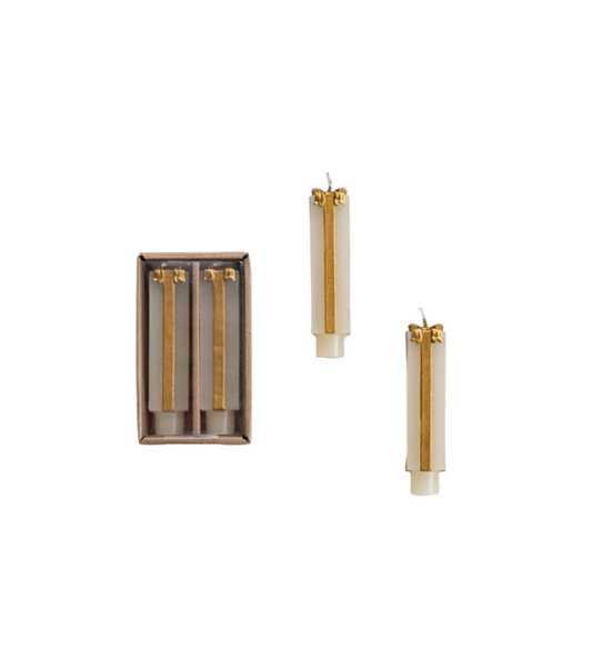 Unscented Gift Shaped Taper Candles