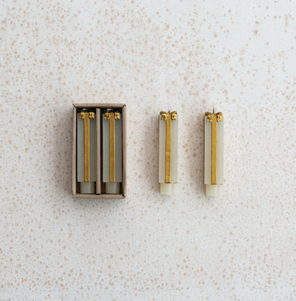 Unscented Gift Shaped Taper Candles