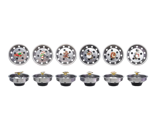 Assorted Sink Strainer w/ Christmas Charm