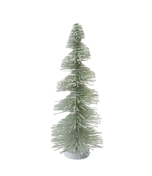 Bottle Brush Tree w/ Snowy Finish