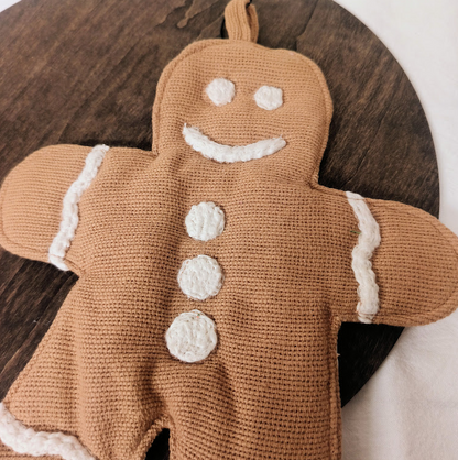 Gingerbread Man Shaped Pot Holder