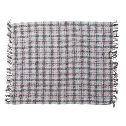 Hand-Woven New Zealand Wool Throw /w Fringe