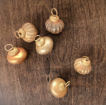 Mini Gold Glass Ornament
