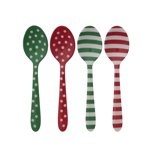 Assorted Christmas Pattern Stainless Steel Spoon