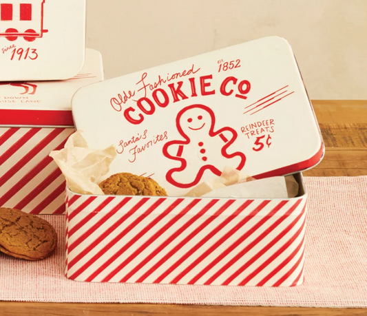 Decorative Tin w/ Vintage Cookie Co. Design