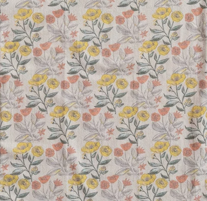 Cotton Floral Tea Towels & Terry Back, 3 Styles