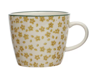 Patterned Stoneware Mug