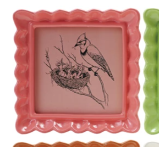 Resin Ruffled Photo Frame, 6 Colors