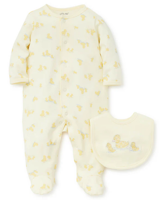 Little Ducks Footie w/ Bib