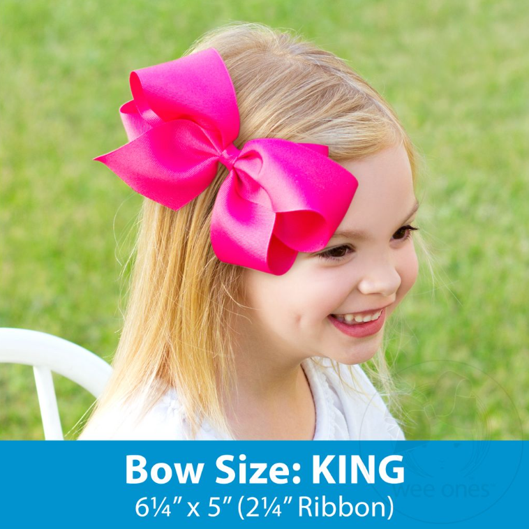 Large Textured Cream Bow w/ Tails