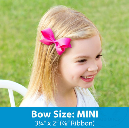 Mini Christmas Icon Checks Bow w/ Bells