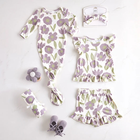 Headband - Purple Floral
