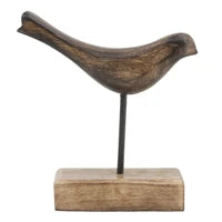 Dark Wood Bird Stand